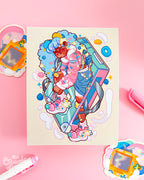 Saturday Mornings | Retro-Inspired Satin Art Print | Office & Home Decor