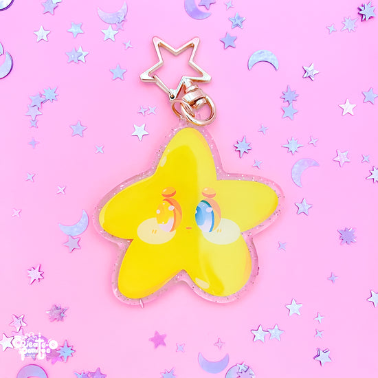 (seconds) Shynie Glitter Epoxy Acrylic Keychain | Homeware & Accessories