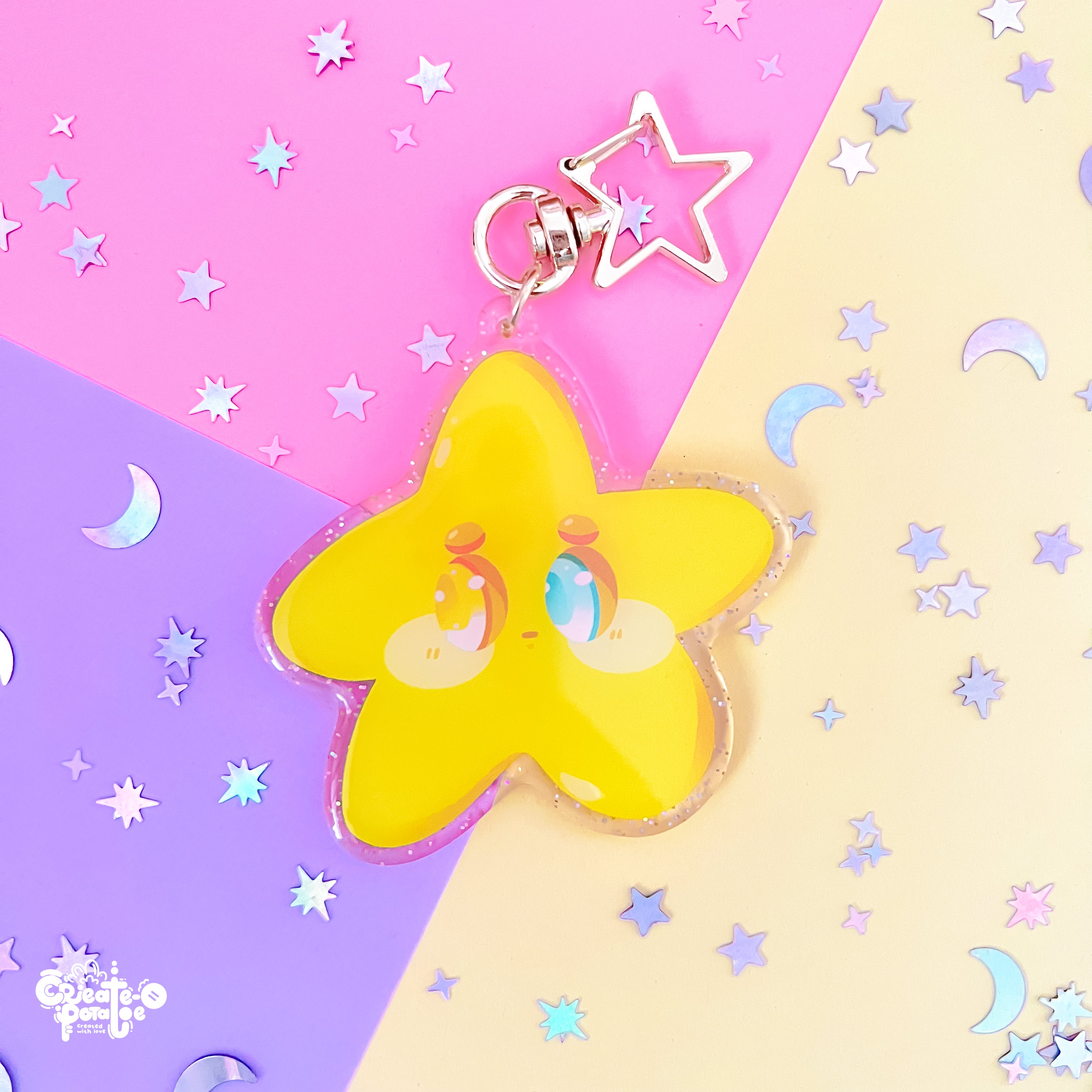 Shynie Glitter Epoxy Acrylic Keychain | Homeware & Accessories
