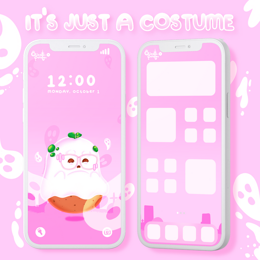 It's Just A Costume Digital Wallpaper | iOS & android compatible