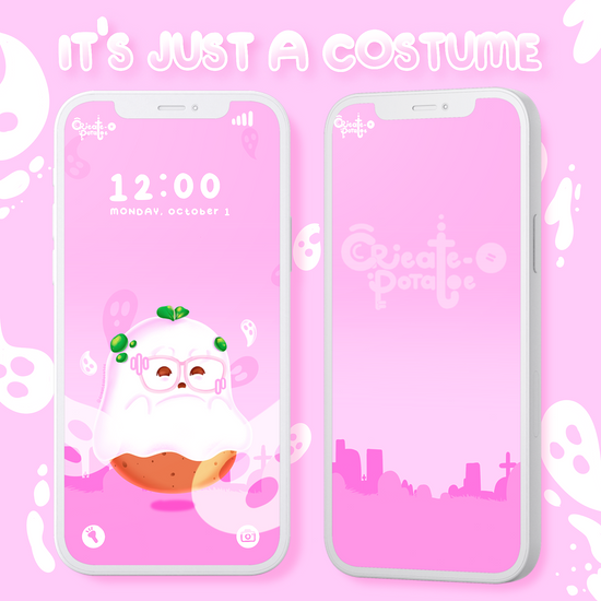 It's Just A Costume Digital Wallpaper | iOS & android compatible