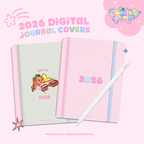 2026 Textured Digital Journal Covers | iOS & Android Compatible