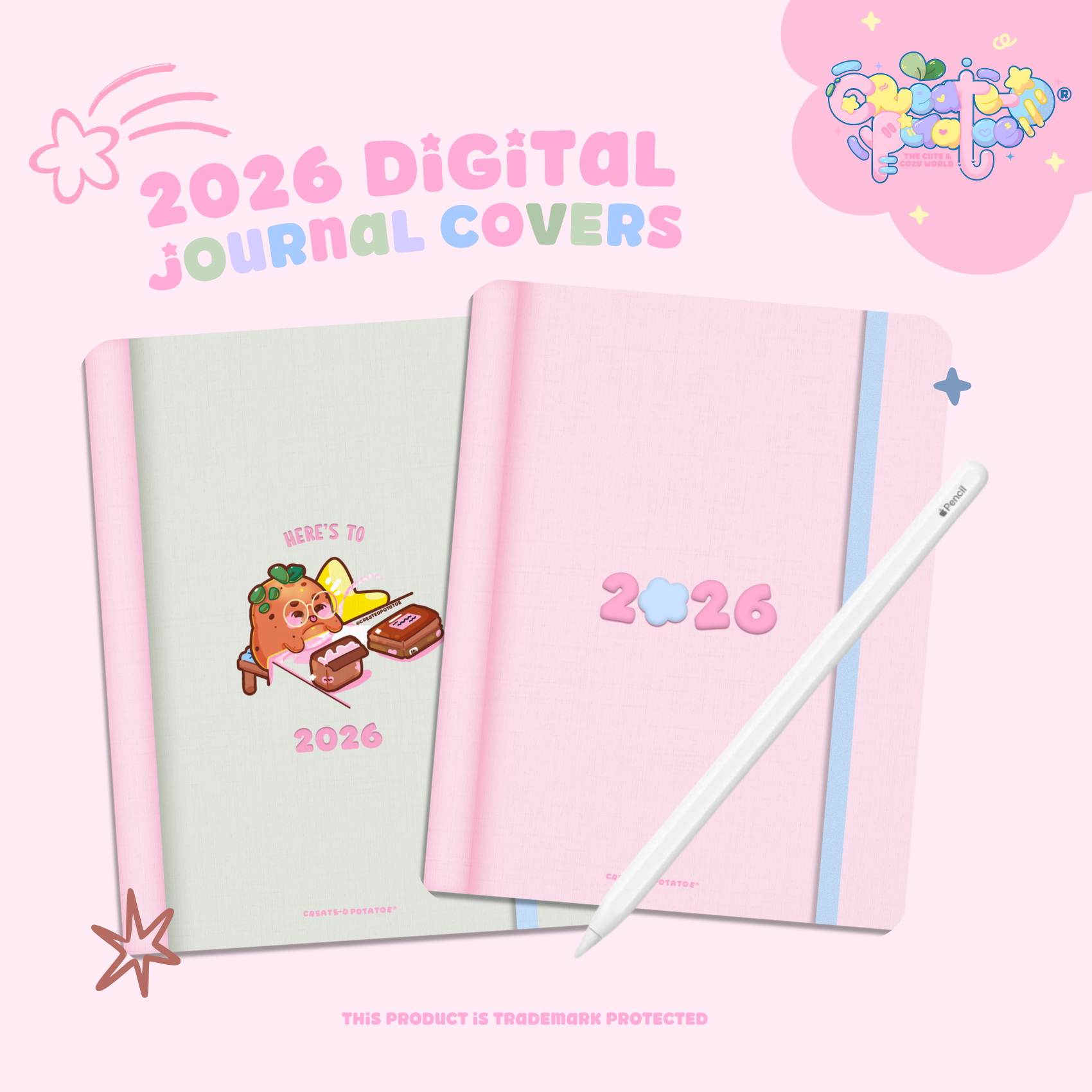 2026 Textured Digital Journal Covers | iOS & Android Compatible