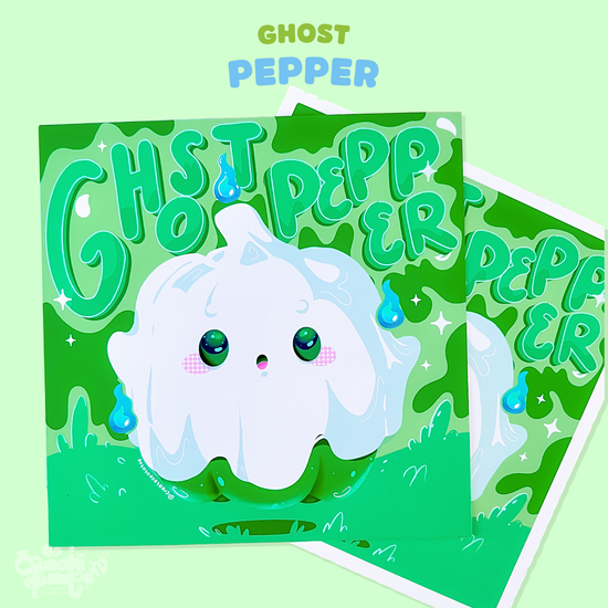 Ghost Pepper Satin Art Print