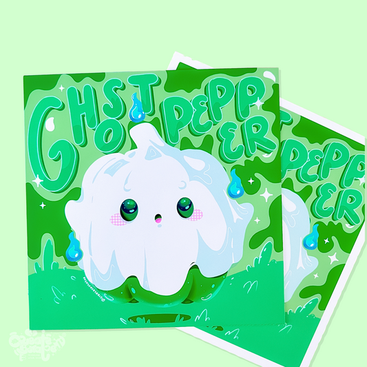 Ghost Pepper Satin Art Print