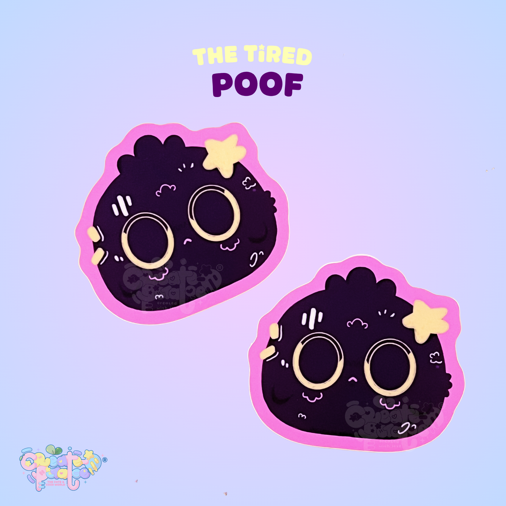 The Tired Poof | Die-Cut Vinyl Decal