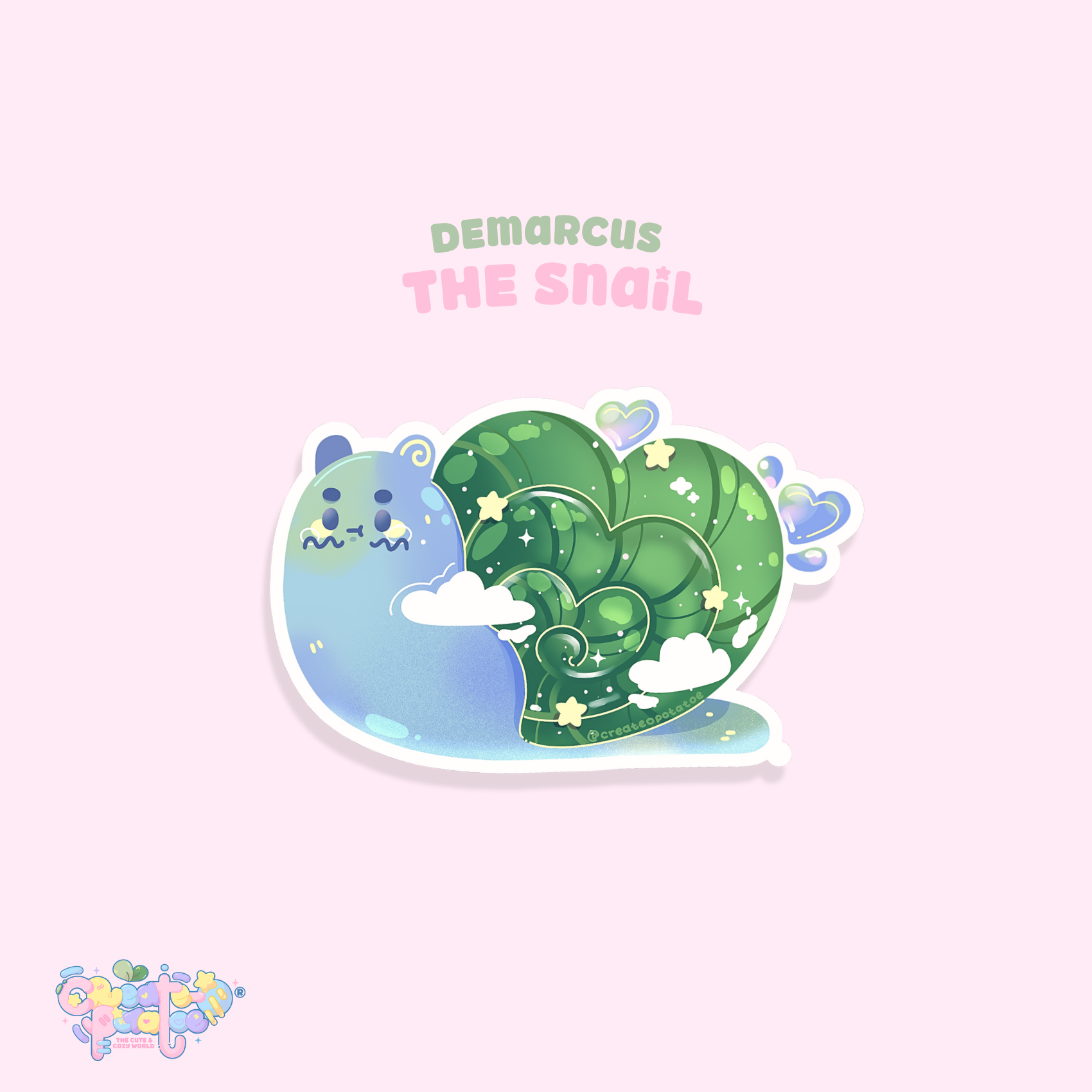 Demarcus the Snail | Die-Cut Vinyl Decal