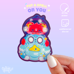 Put A Spell On You | Matte Sticker | Die-Cut Vinyl Decal by Create-O Potatoe®