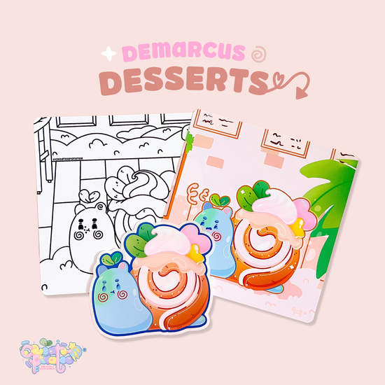 Demarcus Desserts Pack | Homeware & Stickers | Print, Sticker & Coloring Page