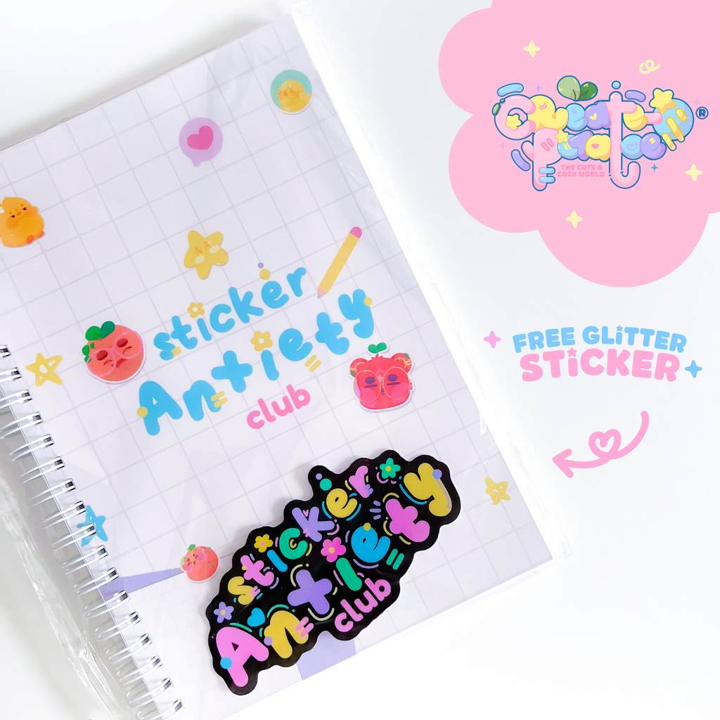 Sticker Anxiety Club | Reusable Stickerbook by Create-O Potatoe®