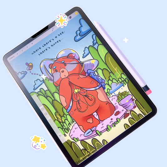 Where There's A Bee, There's Honey | coloring pages, tablet compatible