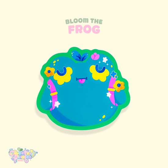 Bloom the Frog | Matte Vinyl Sticker Decal