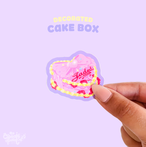 Decorated Cake Matte Die-Cut Sticker | Jaded x Create-O Collab | Die-Cut Vinyl Decal