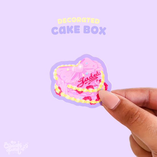 Decorated Cake Matte Die-Cut Sticker | Jaded x Create-O Collab | Die-Cut Vinyl Decal