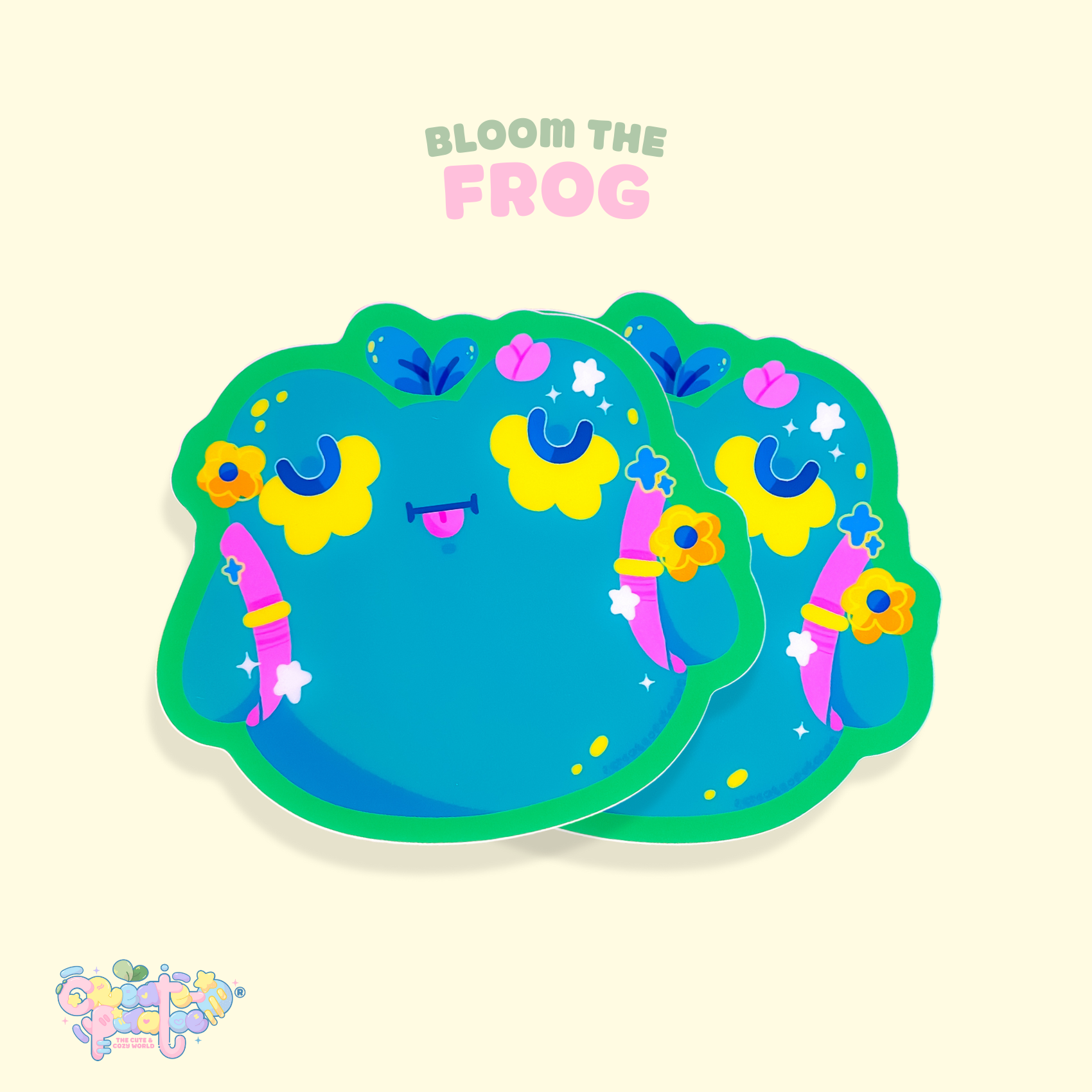 Bloom the Frog | Matte Vinyl Sticker Decal