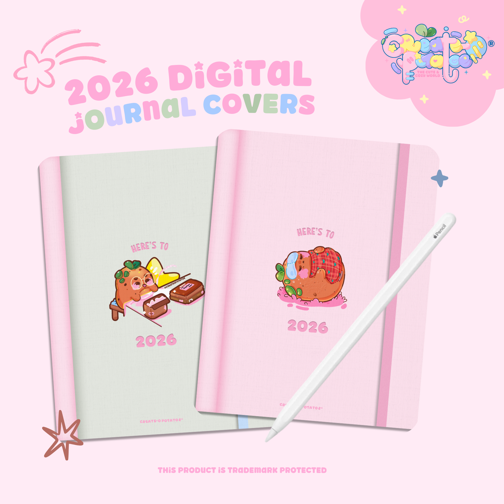 2026 Textured Digital Journal Covers | iOS & Android Compatible