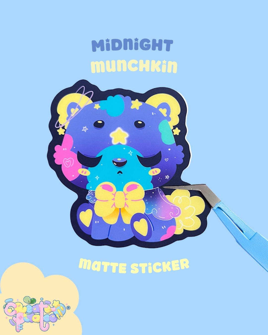 Midnight Munchkin |  Matte Die-Cut Vinyl