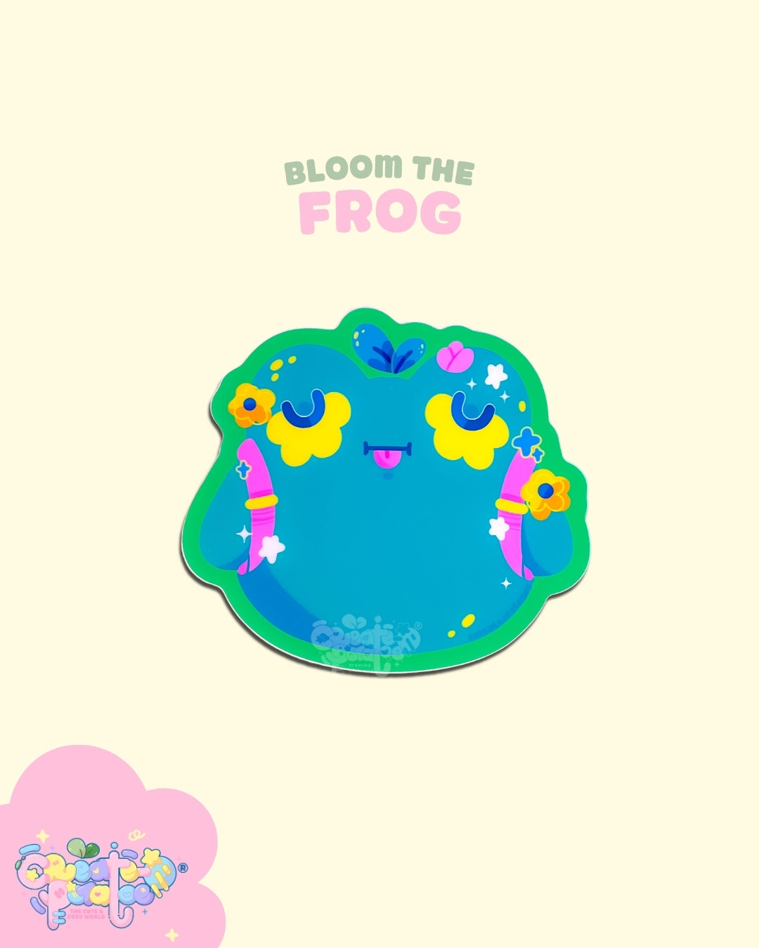 Bloom the Frog | Matte Vinyl Sticker Decal