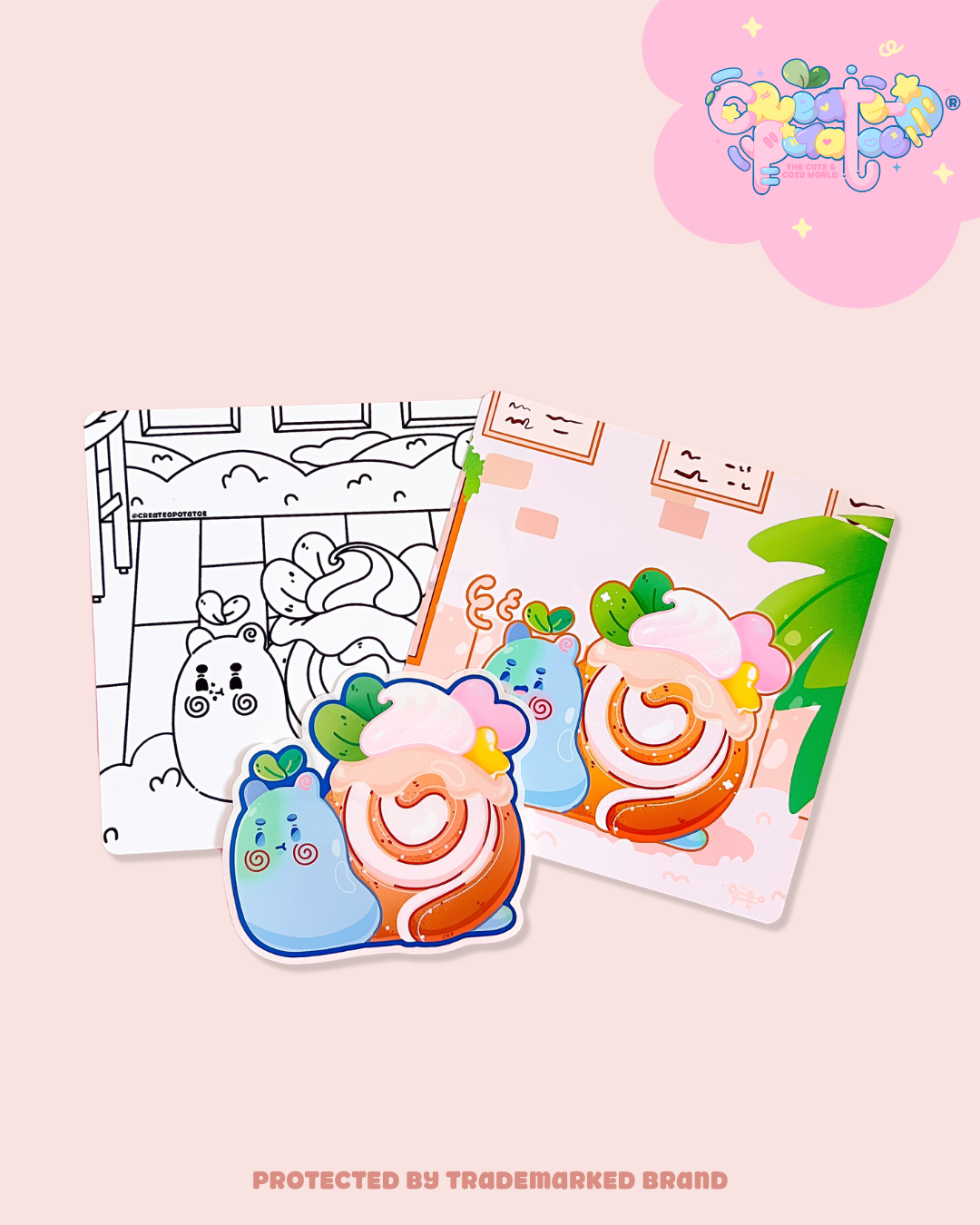 Demarcus Desserts Pack | Homeware & Stickers | Print, Sticker & Coloring Page