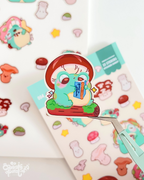 Mushroom Frog Adventures | 23 Stickers Kawaii Stickersheet Vinyl Decals