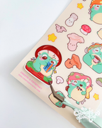 Mushroom Frog Adventures | 23 Stickers Kawaii Stickersheet Vinyl Decals