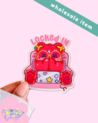 Wholesale Matte Die-Cut Vinyl Sarcastic Bear Sticker