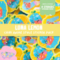Luna Lemon Pack | Cute Vinyl Stickers With Various Finishes