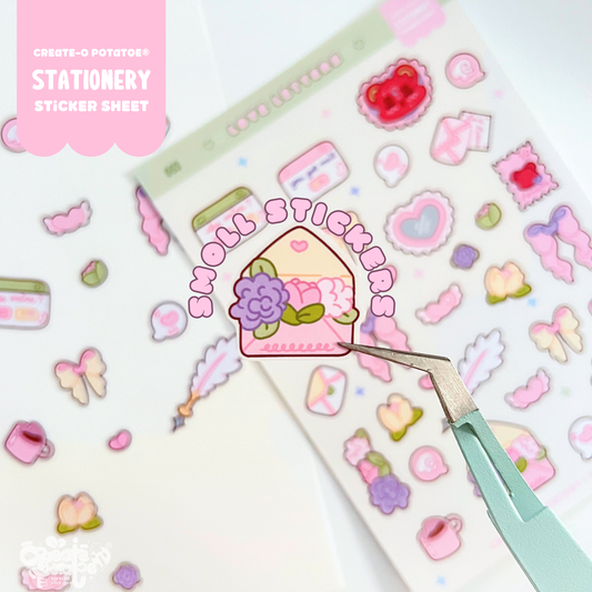 Love Letters | Kawaii Stationery Stickersheet Vinyl Decals