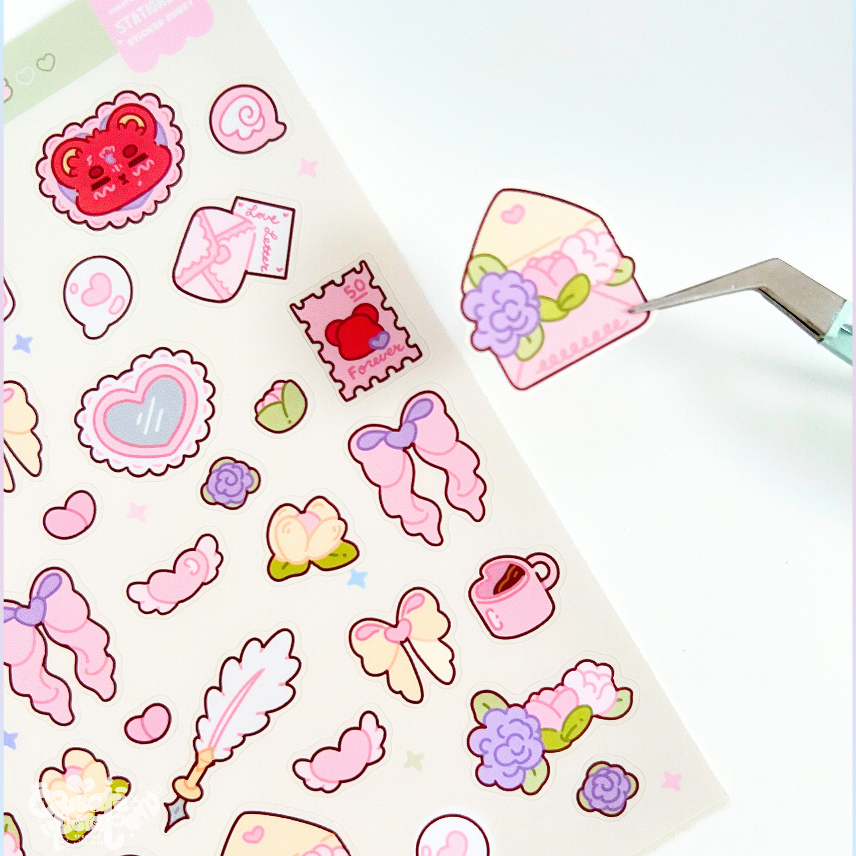 Love Letters | 34 Stickers Kawaii Stationery Stickersheet Vinyl Decals