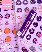 Midnight Snacks | 29 Tired Poof Stationery Sticker Sheets