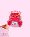 Lock In | Matte Die-Cut Vinyl Sarcastic Bear Sticker
