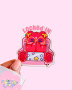 Lock In | Matte Die-Cut Vinyl Sarcastic Bear Sticker
