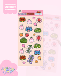 Tulips & Teddy | 24 Stationery Sticker Sheets