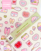 Love Letters | 45 Stickers Kawaii Stationery Stickersheet Vinyl Decals