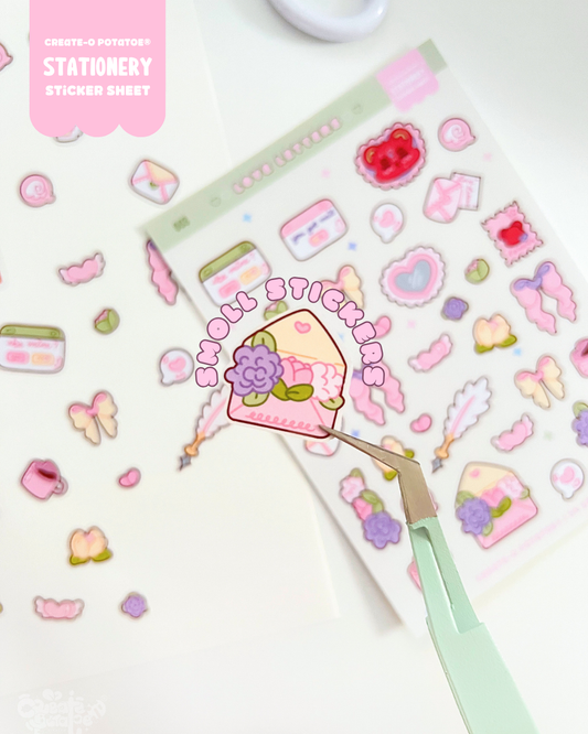 Love Letters | 34 Stickers Kawaii Stationery Stickersheet Vinyl Decals