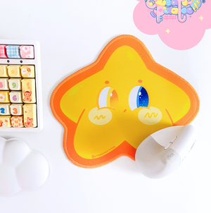 Shynie the Introverted Star Mousepad | Kawaii Desktop, Office & Home Decor