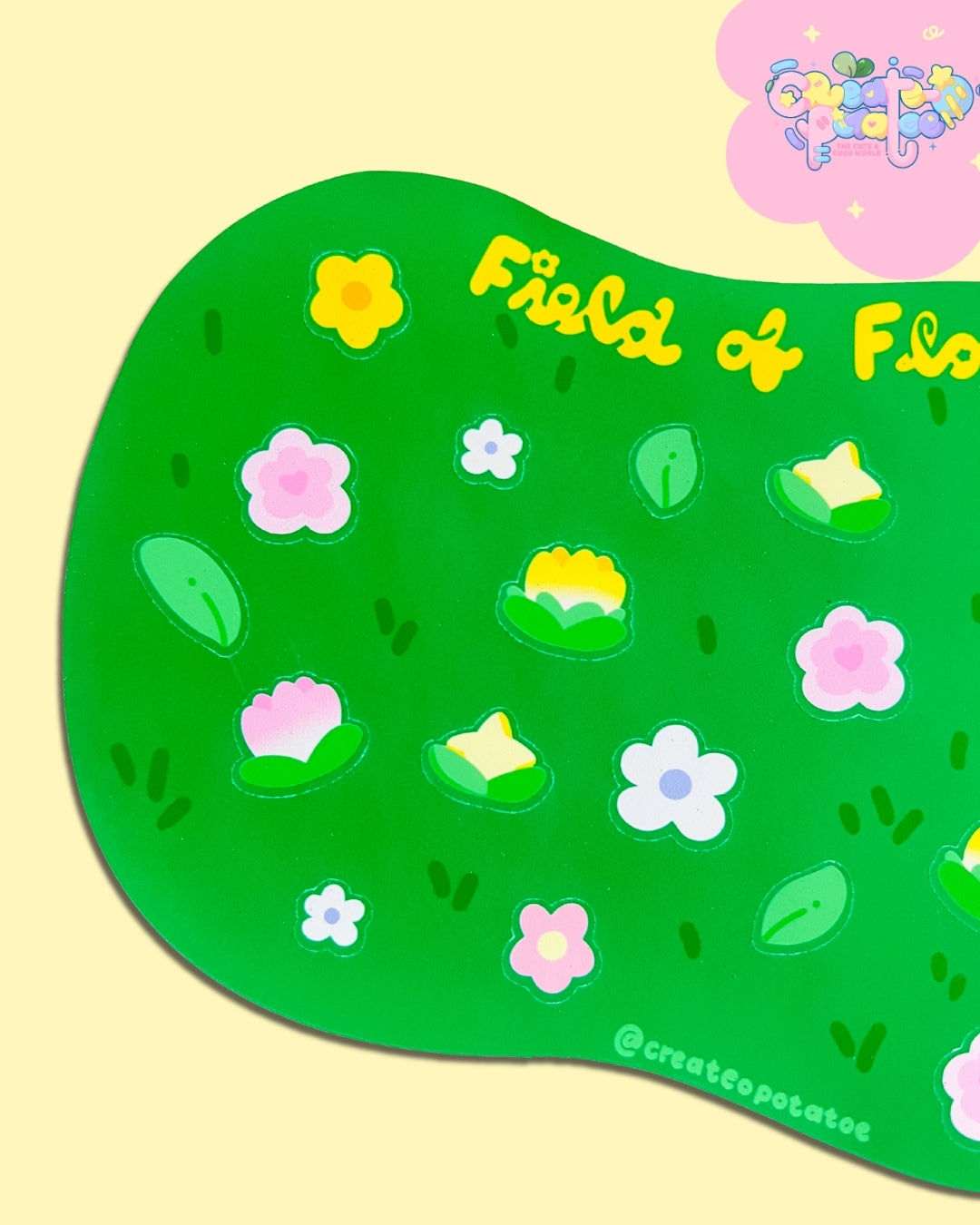 Field of Flowers Stationery Stickersheet | Matte Die-Cut Vinyl Decal