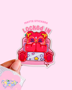 Lock In | Matte Die-Cut Vinyl Sarcastic Bear Sticker