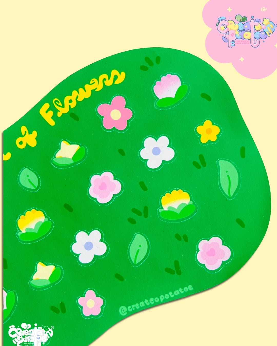 Field of Flowers Stationery Stickersheet | Matte Die-Cut Vinyl Decal