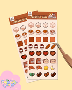 Create-O Cafe | 33 Stationery Sticker Sheets