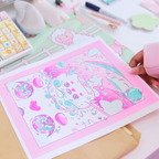 Marsh Mello's Transformation| Risograph Print | Office Decor & Home Decor