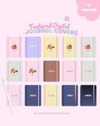 2026 Textured Digital Journal Covers | iOS & Android Compatible