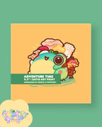 Mushroom Frogs | Satin Art Prints | Office & Home Decor