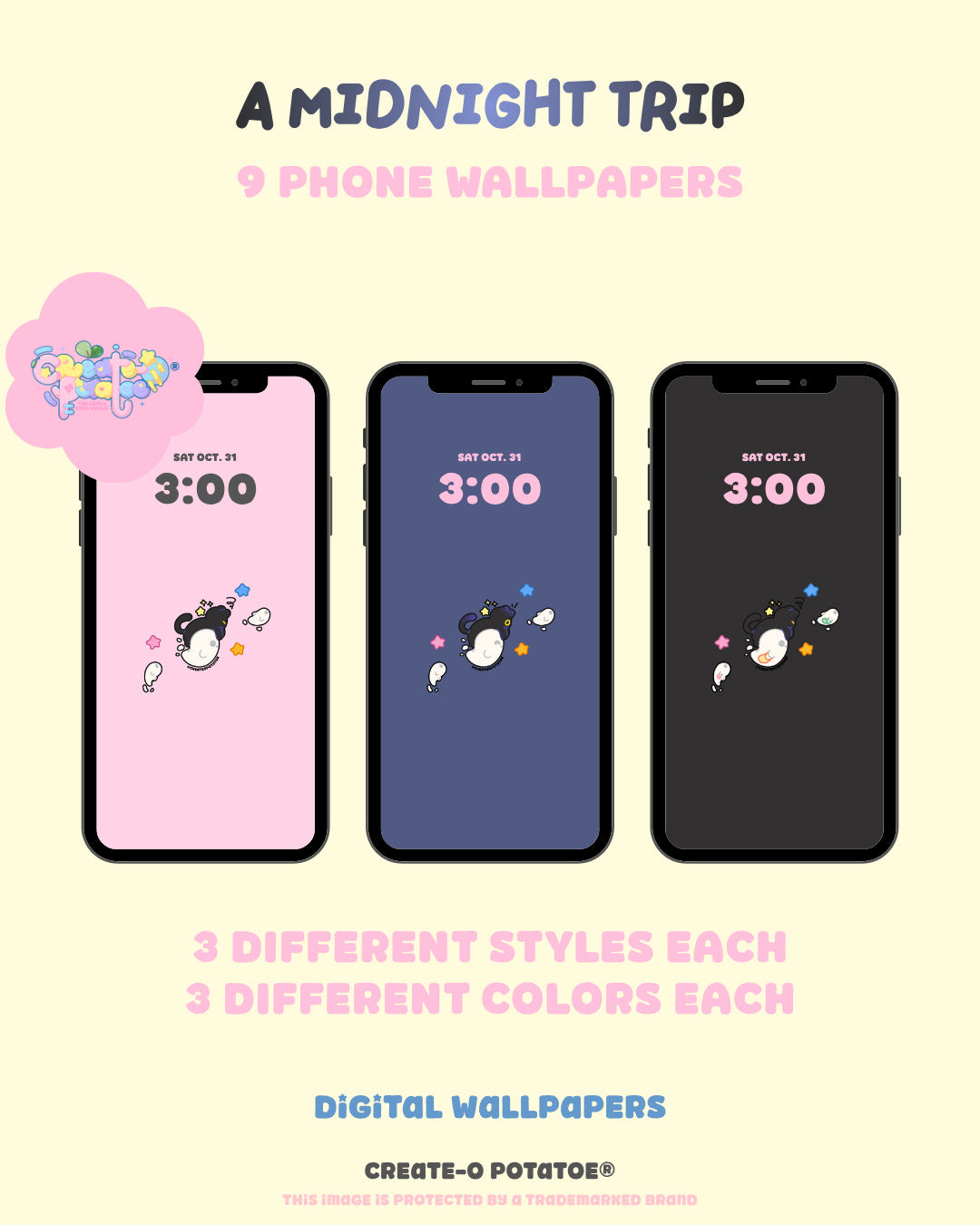 A Midnight Trip | Digital Wallpapers | iOS & Android Compatible