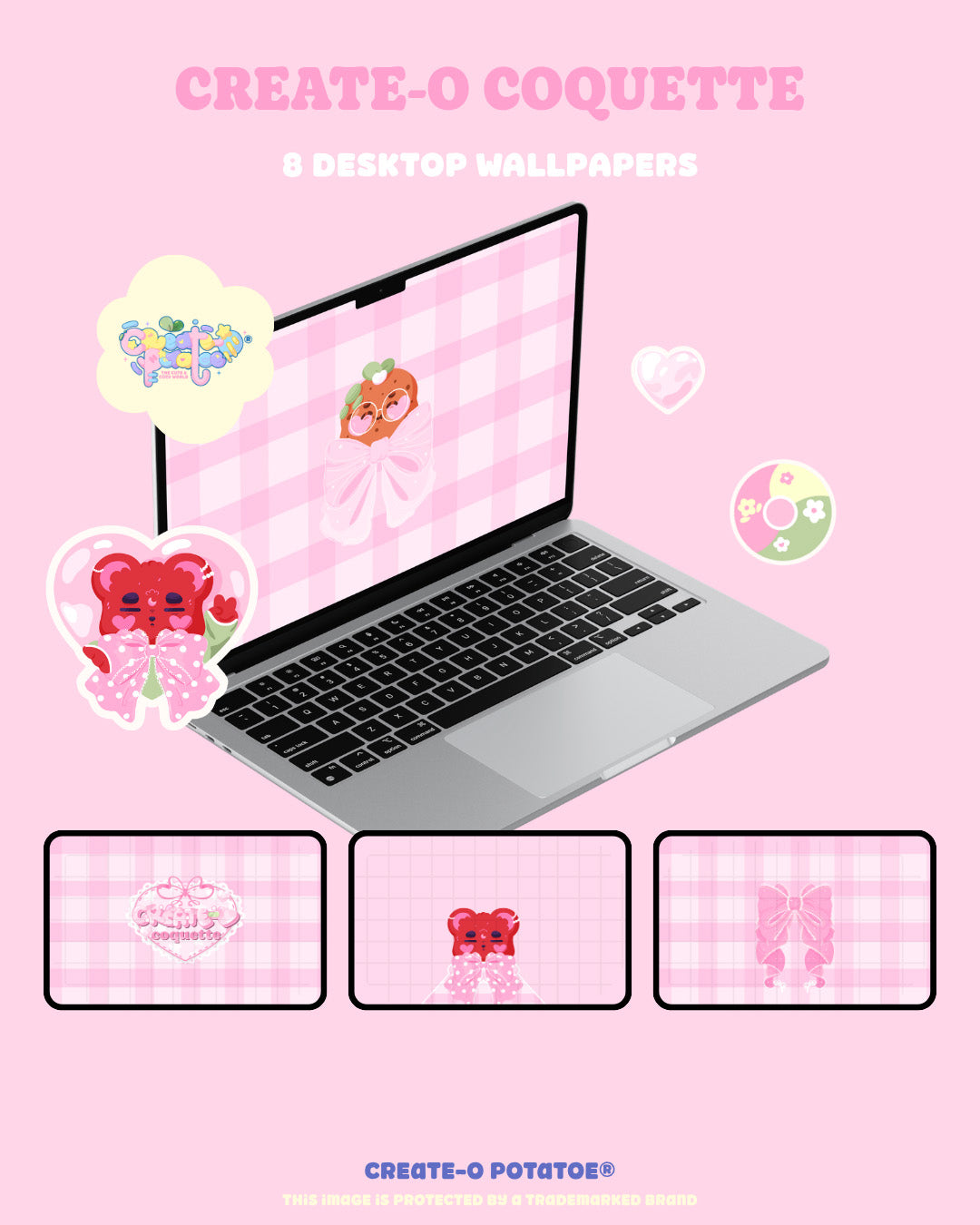 Create-O Coquette | iOS, iPadOS, & android theme | Digital Downloadable