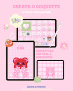 Create-O Coquette | iOS, iPadOS, & android theme | Digital Downloadable