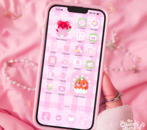 Create-O Coquette | iOS, iPadOS, & android theme | Digital Downloadable