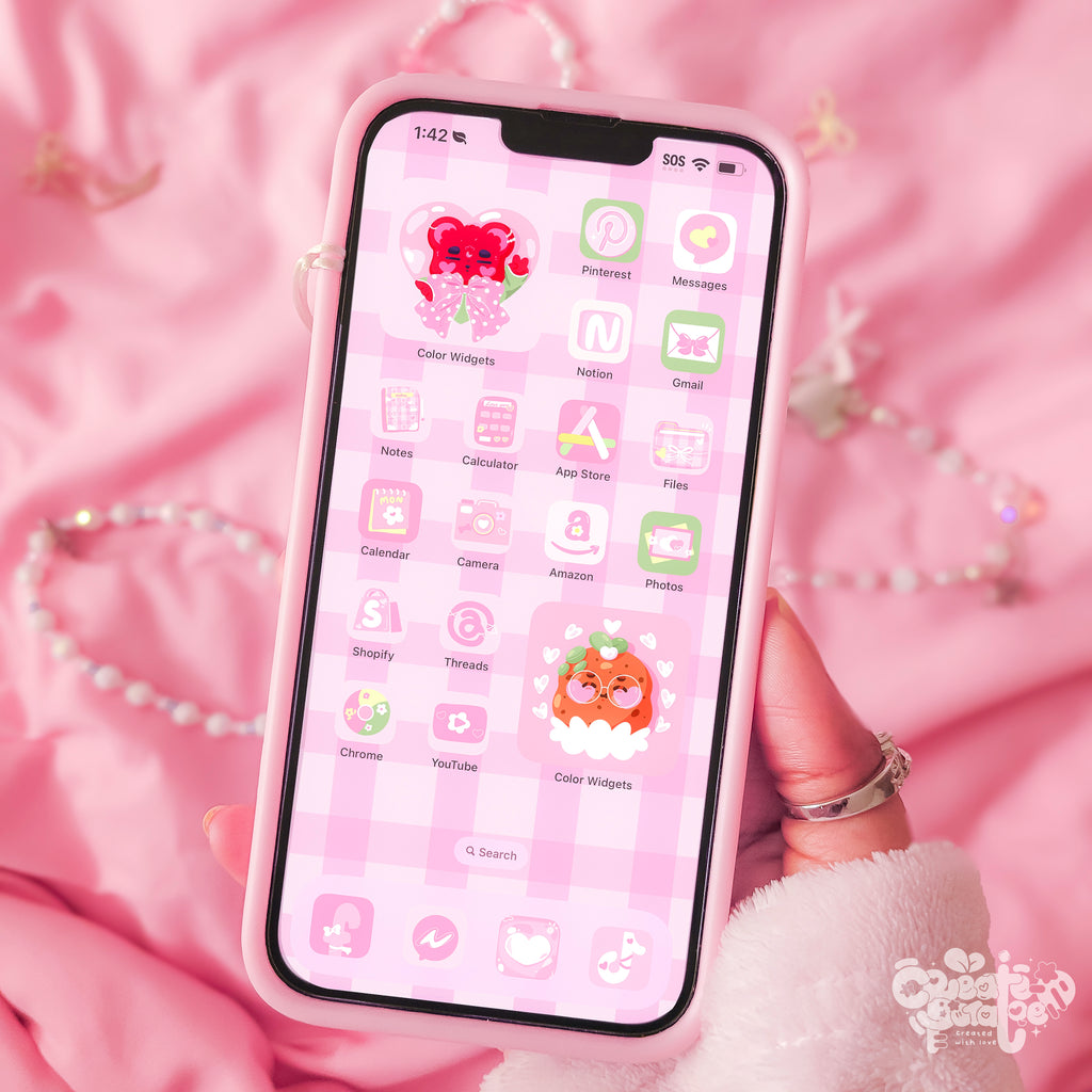 Create-O Coquette | iOS, iPadOS, & android theme | Digital Downloadable by Create-O Potatoe®