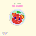 Sarcastic Bear: Allergy Season | 2 Die-cut stickers by Create-O Potatoe®