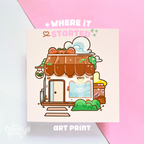 Where it Started | Satin Art Print | Office Decor & Home Decor by Create-O Potatoe®